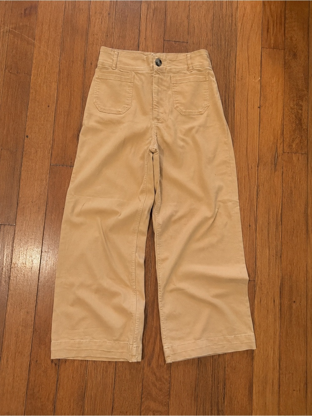 High-Waist Wide Leg Orange Sherbert Colette Pants Sz 30